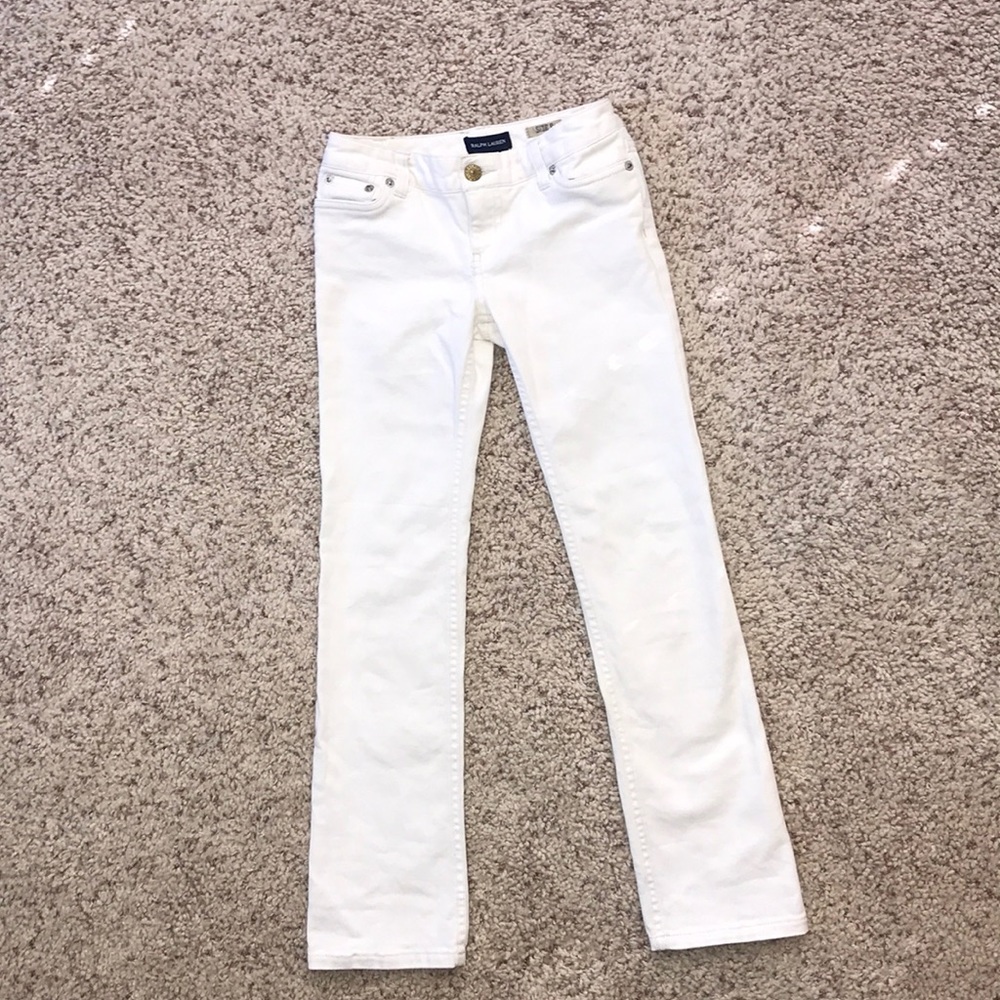 Ralph Lauren Children's White Straight Jeans